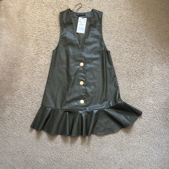 Zara faux leather vest dress - Picture 2 of 2